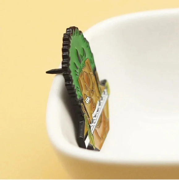 Green sword enamel one piece Luffy manga pins anime manga pop Zoro otaku mens gi - Picture 4 of 7